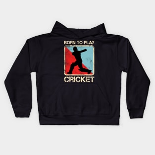 Born to Play Cricket Kids Hoodie